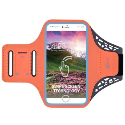 Futrālis sportam (rokas saite) - oranžs, universāls (XL+ izmērs) | Vacins.lv