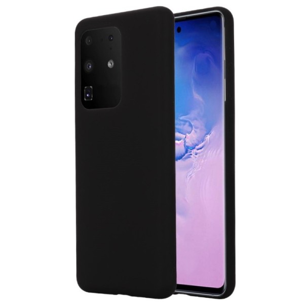 Твердый силиконовый чехол (TPU) „Shell“ - чёрный (Galaxy S20 Ultra)