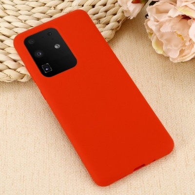 Samsung Galaxy S20 Ultra (G988) Shell (TPU) твердый силиконовый чехол - красный | Vacins.lv