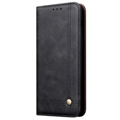 Deluxe Huawei Honor 20 Pro чёрный кожаный чехол-книжка | Vacins.lv