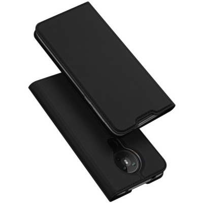 „Dux Ducis“ Skin серии Nokia 5.3 (2020) чёрный кожаный чехол-книжка | Vacins.lv