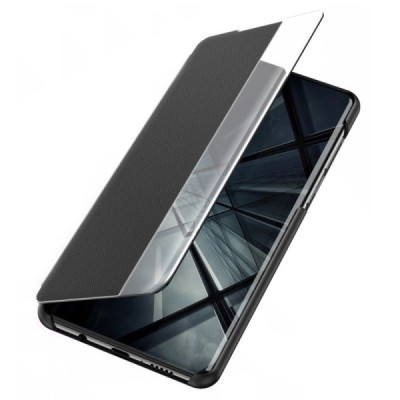 Samsung Galaxy A71 (A715F) View Line melns atvērams maciņš (maks) | Vacins.lv
