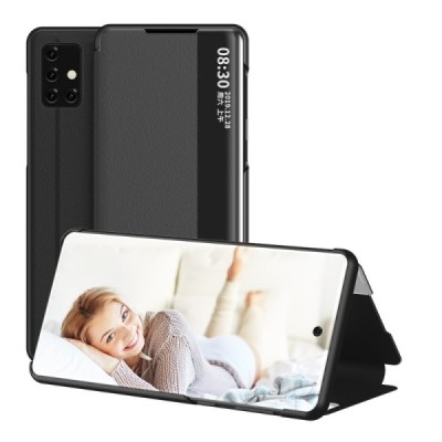 Samsung Galaxy A51 (A515F) View Line melns atvērams maciņš (maks) | Vacins.lv