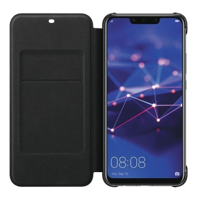 Oficiāls Huawei Mate 20 Lite Flip Cover melns atvērams maciņš (maks) | Vacins.lv