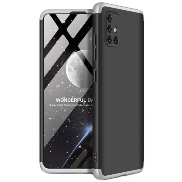 Thin Fit 360“ futrālis - melns / sudrabs (Galaxy A51)