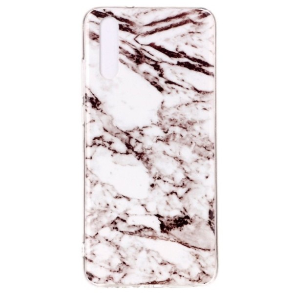 „Marble“ cieta silikona (TPU) apvalks - balts (P20)