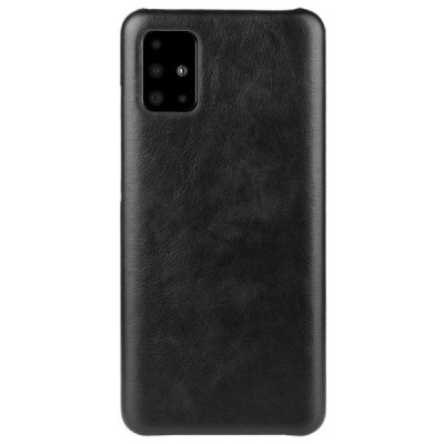 Slim Leather Samsung Galaxy A71 (A715F) чёрный кожаный чехол | Vacins.lv