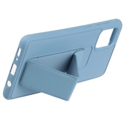 Samsung Galaxy A51 (A515F) „Finger Grip“ Kickstand твердый силиконовый чехол из TPU синего цвета | Vacins.lv