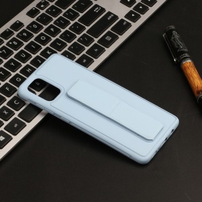 Samsung Galaxy A51 (A515F) „Finger Grip“ Kickstand твердый силиконовый чехол из TPU синего цвета | Vacins.lv