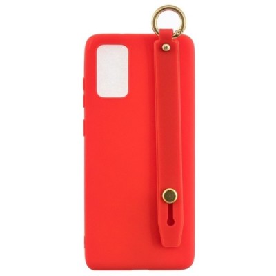Samsung Galaxy A41 (A415F) „Strap“ Kickstand cieta silikona (TPU) sarkans apvalks | vacins.lv