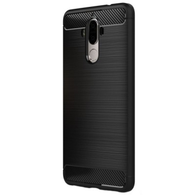 Huawei Mate 9 „Carbon“ твердый силиконовый чехол (TPU) - черный | Vacins.lv