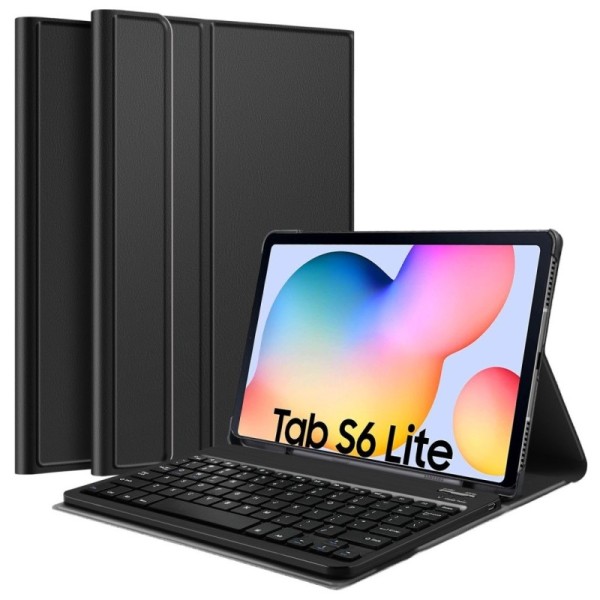Чехол-книжка с клавиатурой - чёрный (Galaxy Tab S6 Lite 10.4 / Tab S6 Lite 10.4 2022 / Tab S6 Lite 10.4 2024)