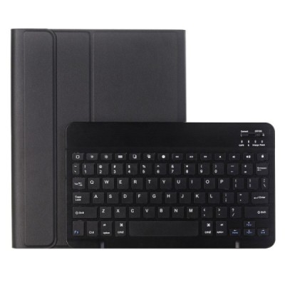 Apple iPad 10.2" 2019 (iPad Pro 10.5, Apple iPad Air 2019) ādas atvēramais melns futrālis ar bluetooth tastatūra | Vacins.lv