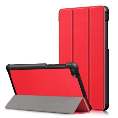 Lenovo Tab E7 (TB-7104F) красный кожаный чехол-книжка (складной) | Vacins.lv