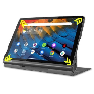 Lenovo Yoga Smart Tab 10.1 (YT-X705F, YT-X705L) серый кожаный чехол-книжка (складной) | Vacins.lv