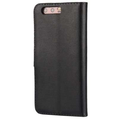 Huawei P10 (Huawei Ascend P10) atvēramais ādas melns Casual vāciņš (maks) | Vacins.lv