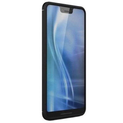 Google Pixel 3 XL „Carbon“ твердый силиконовый чехол (TPU) - черный | Vacins.lv