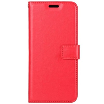 Huawei Y6 2019 (Y6 Prime 2019) открываемый красный кожаный чехол - книжка | Vacins.lv