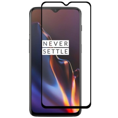OnePlus 7 (OnePlus Seven) Hat-Prince Tempered Glass melns ekrāna aizsargstikls | Vacins.lv