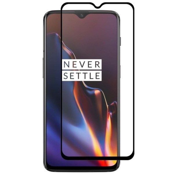 „Hat-Prince“ Tempered Glass ekrāna aizsargstikls 0.26 mm - melns (OnePlus 7)