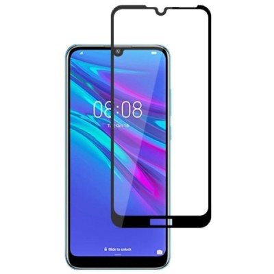 Huawei Y6 2019 (Y6 Prime 2019) „Mocolo“ Tempered Glass melns ekrāna aizsargstikls | Vacins.lv