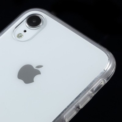Apple iPhone Xr прозрачный двойной твердый силиконовый чехол из TPU, самый тонкий в мире | Vacins.lv