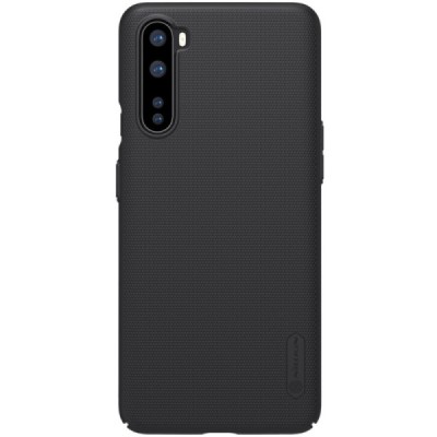 Nillkin Frosted Shield OnePlus Nord melns plastmasas futrālis | Vacins.lv