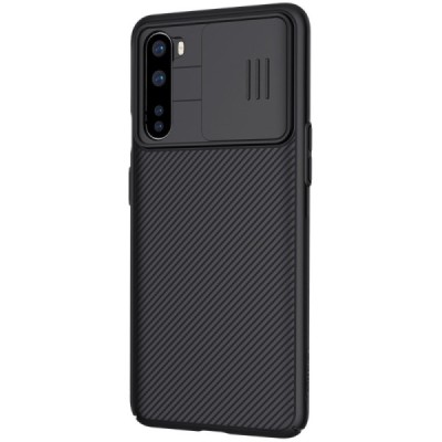 OnePlus Nord Nillkin CamShield чёрный чехол, задняя часть с защитой камеры | Vacins.lv