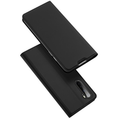 OnePlus Nord „Dux Ducis“ Skin sērijas melns ādas atvērams maciņš | Vacins.lv