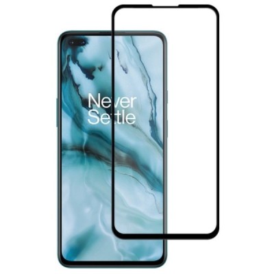 OnePlus Nord „Mocolo“ 9H Tempered Glass усиленная защита, черное защитное стекло с полным покрытием толщиной 0,26 мм | Vacins.lv