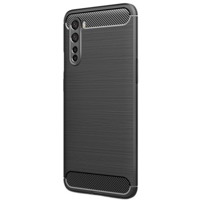 OnePlus Nord Carbon cieta silikona (TPU) melns apvalks | vacins.lv