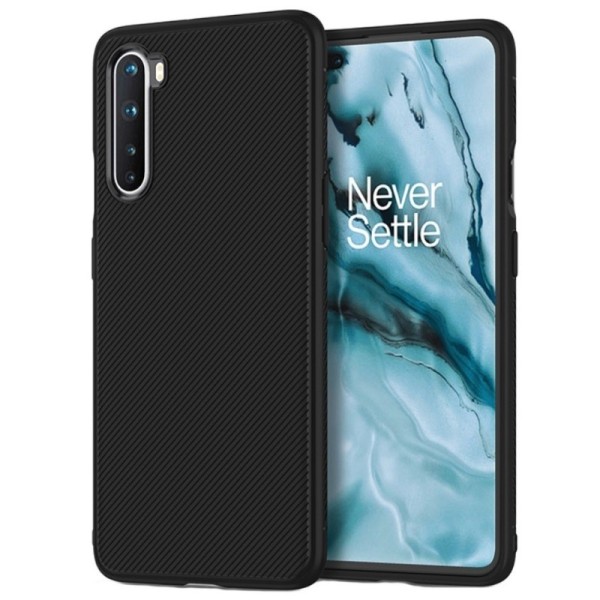 „Jazz“ твердый силиконовый (TPU) чехол - чёрный (OnePlus Nord)