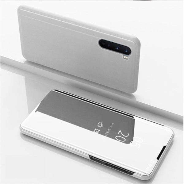 Plastmasas atvērams maciņš - sudrabs (OnePlus Nord)