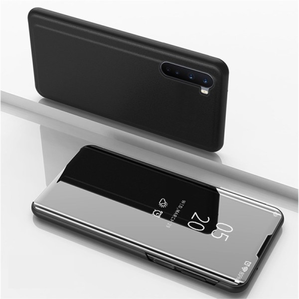 Пластиковый чехол-книжка - чёрный (OnePlus Nord)