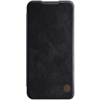 Greznais „Nillkin“ Qin sērijas ādas atvērams melns Xiaomi Redmi 9 maciņš | Vacins.lv