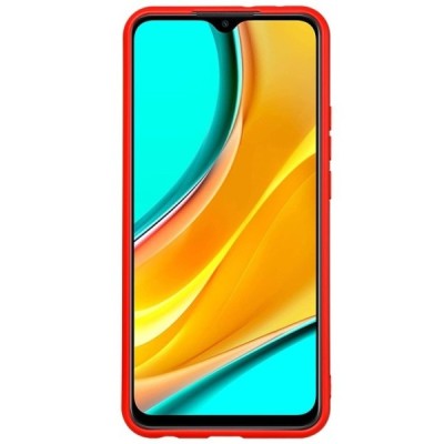 Xiaomi Redmi 9 Shell (TPU) твердый силиконовый чехол - красный | Vacins.lv