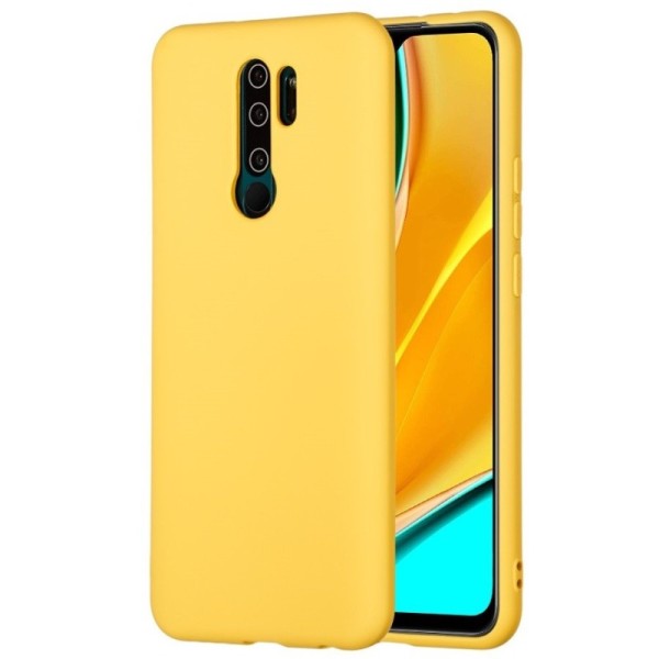 Твердый силиконовый чехол (TPU) „Shell“ - жёлтый (Redmi 9)