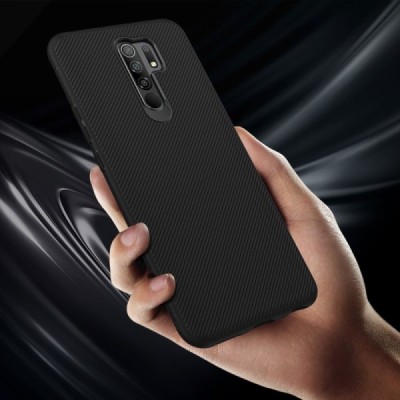 Xiaomi Redmi 9 твердый силиконовый чехол (TPU) - чёрный | Vacins.lv