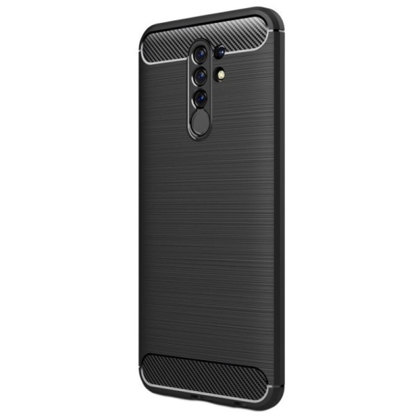 „Carbon“ твердый силиконовый чехол (TPU) - черный (Redmi 9)