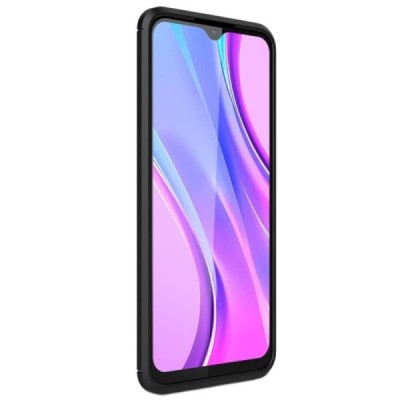 Xiaomi Redmi 9 „Carbon“ твердый силиконовый чехол (TPU) - черный | Vacins.lv