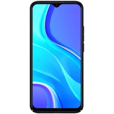Xiaomi Redmi 9 "Nillkin" Frosted Shield melns vāciņš, apvalks | Vacins.lv