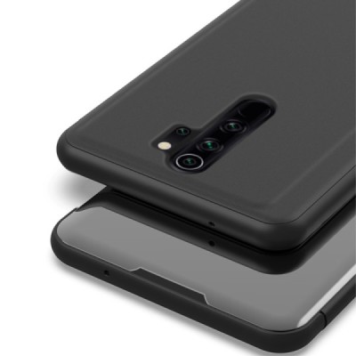 Xiaomi Redmi 9 открываемый чёрный пластиковый чехол-книжка | Vacins.lv