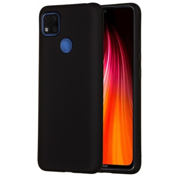 Твердый силиконовый чехол (TPU) „Shell“ - чёрный (Redmi 9C)