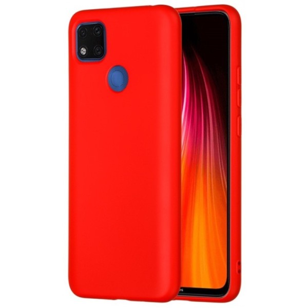 Твердый силиконовый чехол (TPU) „Shell“ - красный (Redmi 9C)