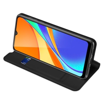 „Dux Ducis“ Skin серии Xiaomi Redmi 9C чёрный кожаный чехол-книжка | Vacins.lv