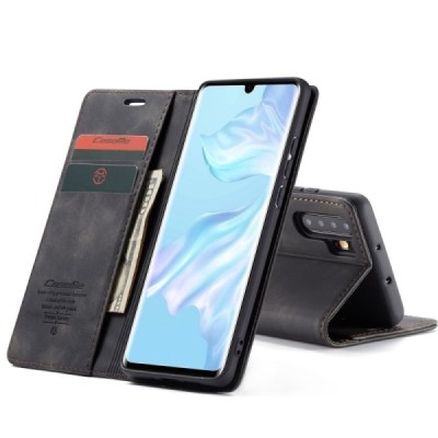 Huawei P30 Pro CaseMe Retro открываемый, чёрного цвета, кожаный чехол – книжка | Vacins.lv