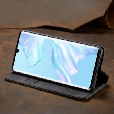 Huawei P30 Pro CaseMe Retro открываемый, чёрного цвета, кожаный чехол – книжка | Vacins.lv