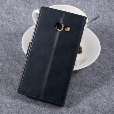 Mercury Blue Moon кожаный чехол-книжка Samsung Galaxy A5 2017 (A520) чёрного цвета | Vacins.lv