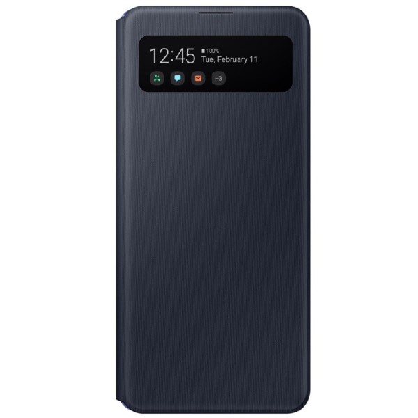 „Samsung“ S View Wallet Cover чехол-книжка - чёрный (Galaxy A41)