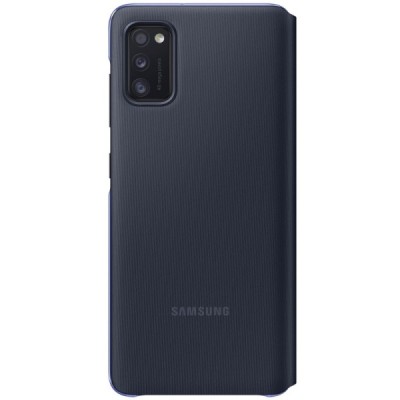 Samsung Galaxy A41 (A415F) оригинальный S View Wallet Cover открываемый чёрный кожаный чехол - книжка | Vacins.lv